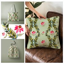 My project for course: Personal Brand Creation Based on Your Patterns. Traditional illustration, Br, ing, Identit, Graphic Design, Pattern Design, Fashion Design, and Botanical Illustration project by creatorpiku - 05.21.2024