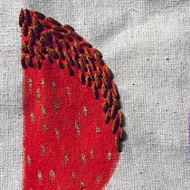 Mi proyecto del curso: Bordado y pintura textil para principiantes. Painting, Pattern Design, Embroider, DIY, Upc, cling, and Textile Design project by Aguadementa - 05.22.2024