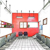 Mon projet du cours : Art de la perspective : appropriez-vous les espaces intérieurs  Ein Projekt aus dem Bereich Traditionelle Illustration, Architektur, Zeichnung und Architektonische Illustration von krachristian2 - 10.05.2024
