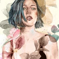 My project for course: Illustrated Portraits with Procreate. Traditional illustration, Vector Illustration, Digital Illustration, and Portrait Drawing project by maricelzarate - 05.23.2024
