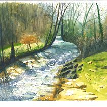 Il mio progetto del corso: Pittura di paesaggi realistici ad acquerello. Projekt z dziedziny  Sztuki piękne,  Malarstwo, Sketching, Malowanie akwarelą, Ilustracja naturalist i czna użytkownika marialauramedaglia - 23.05.2024