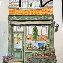 My project for course: Watercolor Urban Illustration: Portray your City. Pintura, Desenho, Pintura em aquarela e Ilustração arquitetônica projeto de laurameh - 21.05.2024