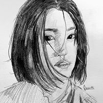 Mi proyecto del curso: Sketchbook de retrato: explora el rostro humano. Sketching, Drawing, Portrait Drawing, Artistic Drawing, and Sketchbook project by ginaira morales - 03.23.2024