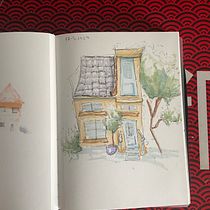 My project for course: Expressive Architectural Sketching with Colored Markers. Een project van  Schetsen,  Tekening,  Architecturale illustratie, Sketchbook y  Illustratie met inkt van Bianca - 25.05.2024