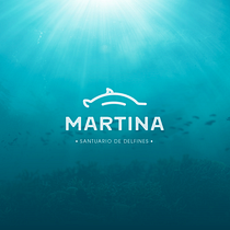 Martina -  Santuario de Delfines.  Logotipo. Design, Br, ing, Identit, Graphic Design, and Logo Design project by Andres Suarez - 05.25.2024