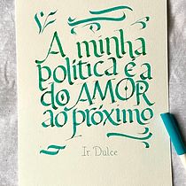 Meu projeto do curso: Introdução à caligrafia fundacional. Un projet de Calligraphie de Cecília Araújo - 26.05.2024