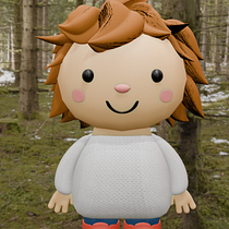 Mi proyecto del curso: Creación de personajes kawaii en 3D con Blender Ein Projekt aus dem Bereich Traditionelle Illustration, Design von Figuren, Digitale Illustration, 3-D-Modellierung und Manga von Anya - 21.05.2024