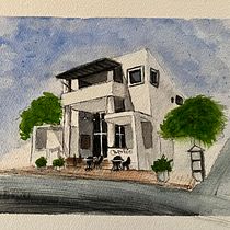 My project for course: Architectural Sketching with Watercolor and Ink. Sketching, Drawing, Watercolor Painting, Architectural Illustration, Sketchbook & Ink Illustration project by Cathleen Whillock - 05.27.2024