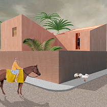 Mi proyecto del curso: Representación gráfica de proyectos arquitectónicos. Un projet de Architecture, Design graphique, Architecture d'intérieur, Design d'intérieur, Pa, sagisme, Collage, Architecture numérique et Illustration architecturale de Nayeli Castellanos - 26.05.2024