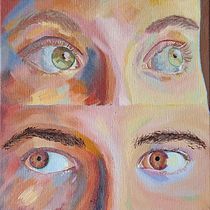 Meu projeto do curso: Pintura de olhos a óleo: a alma do retrato. Painting, and Oil Painting project by helobtto - 05.26.2024