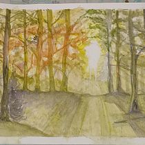 Mi proyecto del curso: Paisajes de ensueño con acuarela: plasma la luz. Un projet de Peinture , et Aquarelle de Cristian Alejandro Oviedo - 26.05.2024