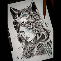 Meu projeto do curso: Desenho e ilustração digital de tatuagens com o Procreate. Traditional illustration, Graphic Design, Digital Illustration, Tattoo Design, and Digital Drawing project by escritor_marcelo - 05.22.2024