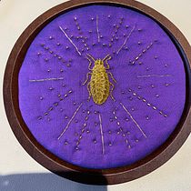 My project for course: Goldwork Embroidery for Beginners: Capture the Natural World. Un projet de Broderie , et Art textile de Bronwyn Cozens - 26.05.2024