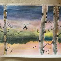 My project for course: Atmospheric Landscapes in Watercolor  Ein Projekt aus dem Bereich Bildende Künste, Malerei und Aquarellmalerei von Fatma A. Motaal - 28.05.2024