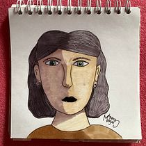 My project for course: Creative Portraits with Markers . Desenho de retrato projeto de Cristina-Denisa Malyar - 27.05.2024