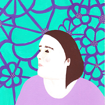 My project for course: Gouache Portrait Painting with Pattern and Textures. Un projet de Peinture, Illustration numérique, Dessin de portrait , et Peinture gouache de Eva - 29.05.2024