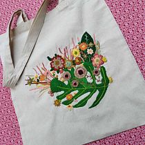 Mon projet du cours : Broderie à l’aiguille : créez une composition végétale. Un projet de Broderie, Théorie des couleurs, Design textile et Illustration traditionnelle de ctomyn72 - 29.05.2024