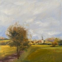 Mein Abschlussprojekt für den Kurs: Landschaftsmalerei in Öl mit Pleinair-Techniken. Fine Arts, Painting, and Oil Painting project by Ildikó Máthéfi - 05.29.2024