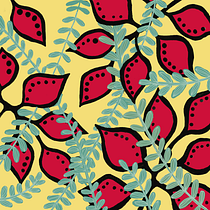 My project for course: Botanical Patterns in a Sketchbook: Conquer the Blank Page. Ilustração tradicional, Pattern Design, Ilustração botânica, e Sketchbook projeto de Theresa Kirby - 29.05.2024