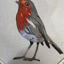 Mi proyecto del curso: Pintar con hilo: técnicas de ilustración textil. Ilustração tradicional, Bordado, e Design têxtil projeto de Gloria Camero - 29.05.2024