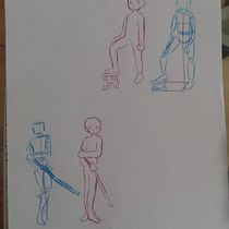 Mi proyecto del curso: Dibujo de la figura humana en poses expresivas. Fine Arts, Sketching, Drawing, Sketchbook, and Figure Drawing project by cnmm0608 - 06.09.2024