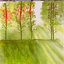 Mi proyecto del curso: Paisajes de ensueño con acuarela: plasma la luz. Un projet de Peinture , et Aquarelle de Carmen Garcia - 30.05.2024