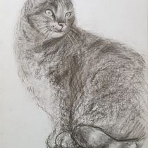 My project for course: Expressive Drawing with Charcoal Ein Projekt aus dem Bereich Bildende Künste, Zeichnung, Porträtzeichnung und Naturalistische Illustration von nyuma_misa - 31.05.2024