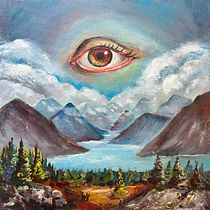 My project for course: Oil Painting: Create Surreal Landscapes. Fine Arts, Painting, and Oil Painting project by Anna Kapustina - 05.31.2024