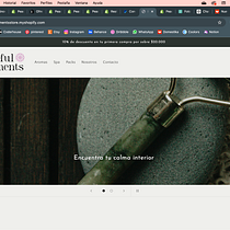Tienda ficticia Peaceful Moments. Projekt z dziedziny Web design, Tworzenie stron internetow, ch, Marketing c, frow,  e-commerce, Programowanie bez kodu i Business użytkownika Antonella Mele - 01.06.2024