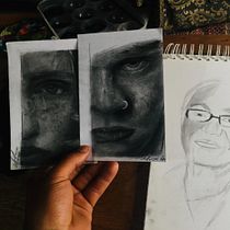 Mi proyecto del curso: Retrato contemporáneo hiperrealista de la figura humana. Drawing, Portrait Drawing, Realistic Drawing, Artistic Drawing, Oil Painting, and Figure Drawing project by Moises Aaron Narváez Mendoza - 05.31.2024