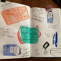 Mon projet du cours : Journal intime illustré : pratiquez au quotidien la pleine conscience. Fine Arts, Sketching, Creativit, Drawing, and Sketchbook project by camatte_cecile - 06.02.2024