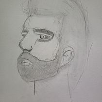 My project for course: Portrait Sketchbooking: Explore the Human Face. Sketching, Drawing, Portrait Drawing, Artistic Drawing, and Sketchbook project by Angelos Gulien - 06.02.2024