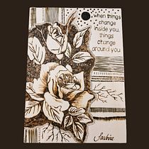 Mein Abschlussprojekt für den Kurs: Pyrographie für Anfänger: Illustrieren mit Brandmalerei. Projekt z dziedziny Trad, c, jna ilustracja, Craft i DIY użytkownika Sandrina Weisgerber - 02.06.2024