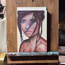 My project for course: Artistic Portrait with Watercolors. Fine Arts, Painting, Watercolor Painting, and Portrait Drawing project by alexa_karpanj - 05.26.2024