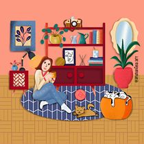 Meu projeto do curso: Ilustração digital colorida no Procreate. Un progetto di Illustrazione tradizionale, Disegno, Illustrazione digitale e Disegno digitale di andrea.gaiteiro - 01.06.2024
