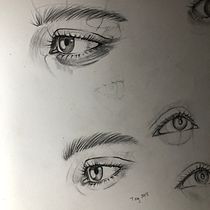 My project for course: Portrait Sketchbooking: Explore the Human Face. Sketching, Drawing, Portrait Drawing, Artistic Drawing, and Sketchbook project by miyoohee25 - 05.29.2024