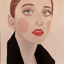 Mon projet du cours : Portrait à l'aquarelle d'après une photo. Traditional illustration, Watercolor Painting, and Portrait Drawing project by Marie-Valérie THEROUIN - 06.03.2024