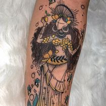 Meu projeto do curso: Técnicas de cor para tatuagem. Un progetto di Illustrazione tradizionale, Disegno, Illustrazione digitale, Design di tatuaggi e Disegno digitale di Marcella Fernandes Santiago - 04.06.2024
