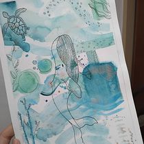Meu projeto do curso: Técnicas modernas de aquarela. Un progetto di Illustrazione tradizionale, Belle arti, Pittura e Pittura ad acquerello di Rafaela Borges - 04.06.2024