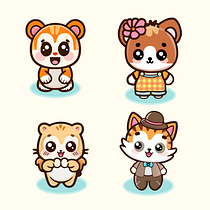 Mi proyecto del curso: Diseño de personajes estilo kawaii. Design, Traditional illustration, Character Design, Vector Illustration, and Manga project by Astrid Moreno - 06.11.2024