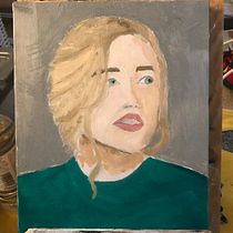 My project for course: Portrait Painting with Oil: Explore Light and Shade. Fine Arts, Painting, and Oil Painting project by gwendelinka.boznak - 06.04.2024