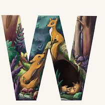 Mein Abschlussprojekt für den Kurs: Illustrationen für Kinder: Gestalte eine dekorative Typografie. Lettering, Digital Illustration, Children's Illustration, and Narrative project by melli_nuss - 06.04.2024