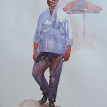 Mon projet du cours : Croquis de personnages à l'aquarelle Ein Projekt aus dem Bereich Aquarellmalerei von gigilarose - 04.06.2024