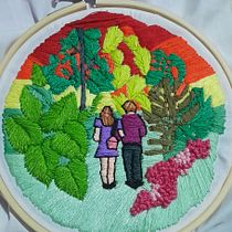 Mi proyecto del curso: Introducción al bordado botánico. Un projet de Broderie, Design textile , et Design  de sandra_pilar18 - 04.06.2024