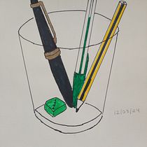 Mi proyecto del curso: De principiante a superdibujante. Een project van  Ontwerp, Traditionele illustratie, Tekening met potlood y  Tekening van M.Milagros Huete Vales - 05.06.2024