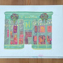 My project for course: Vibrant Urban Illustration with Gouache Paint. Painting, Sketching, Architectural Illustration, and Gouache Painting project by Mirjana Kovacevic - 06.06.2024