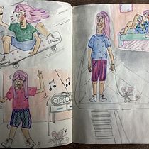 NEA - “Disfrute”. Un proyecto de Ilustración tradicional, Diseño de personajes, Dibujo y Sketchbook de natalia_ardiles - 06.06.2024