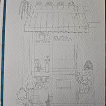 Mi proyecto del curso: Ilustración urbana en acuarela: retrata tu ciudad. Pintura, Desenho, Pintura em aquarela e Ilustração arquitetônica projeto de Solmarie Rivera Mercado - 06.06.2024