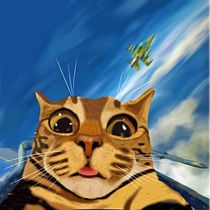 "In The Catpit" - My project for course: Caricature Drawing with Infinite Painter. Un projet de Illustration traditionnelle et Illustration numérique de Adrian Morales Creel - 06.06.2024