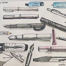 My project for course: The Art of Sketching: Transform Your Doodles into Art. Un projet de Illustration traditionnelle, Dessin au cra, on, Dessin , et Carnet de croquis de Mandy Micallef Grimaud - 07.06.2024